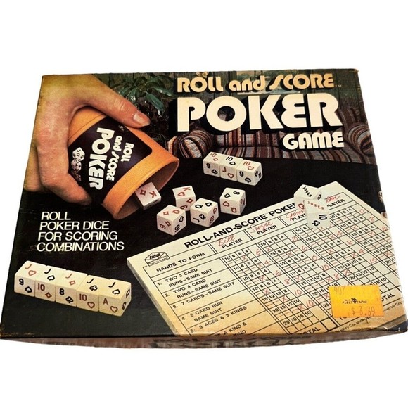 Roll And Score Poker Game ES Lowe 1977 Vintage Poker Game - Picture 7 of 12
